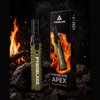 Pyroblade Apex stormlighter med grønn modell og emballasje
